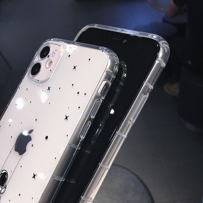 Cartoon Astronaut Case iPhone [11/12/13/14]