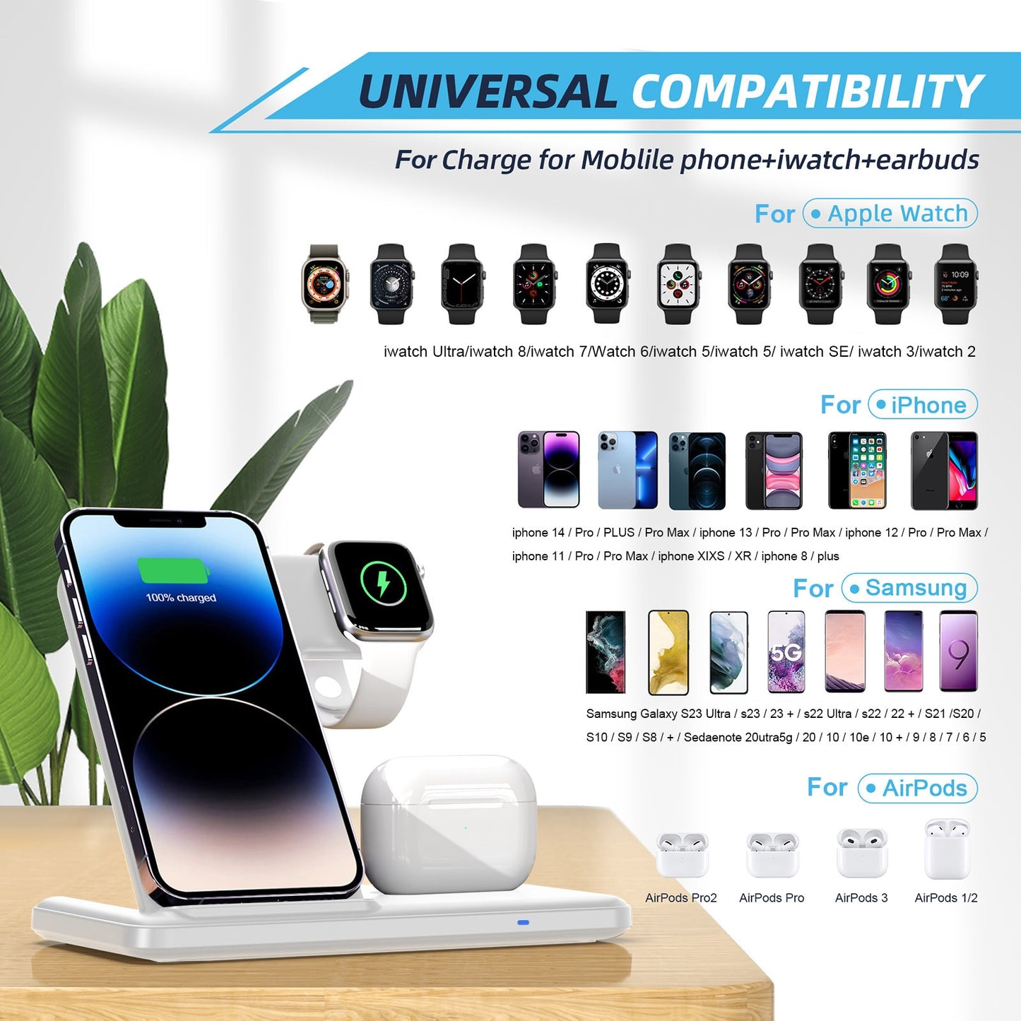 3 In 1 Wireless Charging Stand