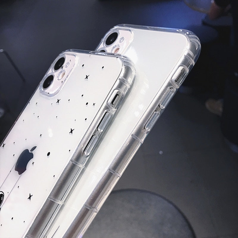 Cartoon Astronaut Case iPhone [11/12/13/14]